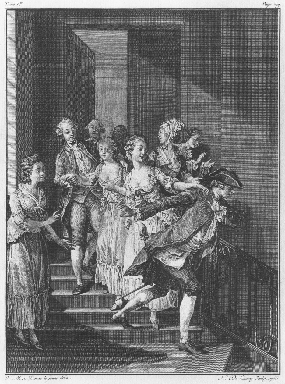 Saint-Preux undslipper, bind I, side 279, illustration fra 