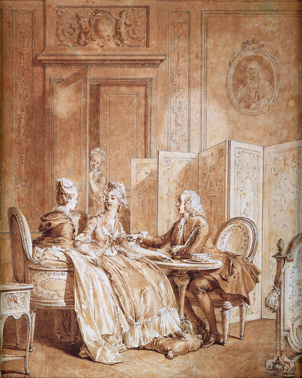 Erklæringen om graviditet (se også 157481) af Jean Michel the Younger Moreau