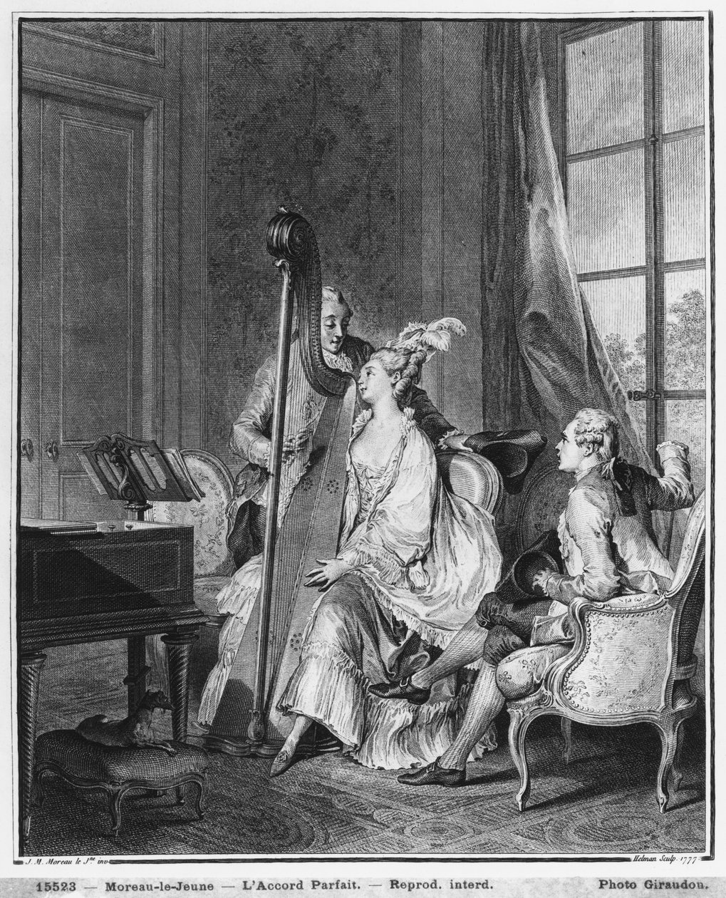 Den perfekte akkord, graveret af Isidore Stanislas Helman (1749-1809) 1777 af Jean Michel the Younger Moreau