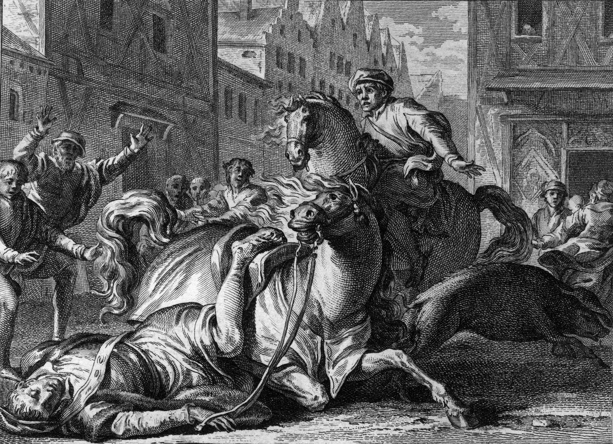 Philippe af Frankrig (1116-1131) død, Paris af Jean Michel the Younger Moreau