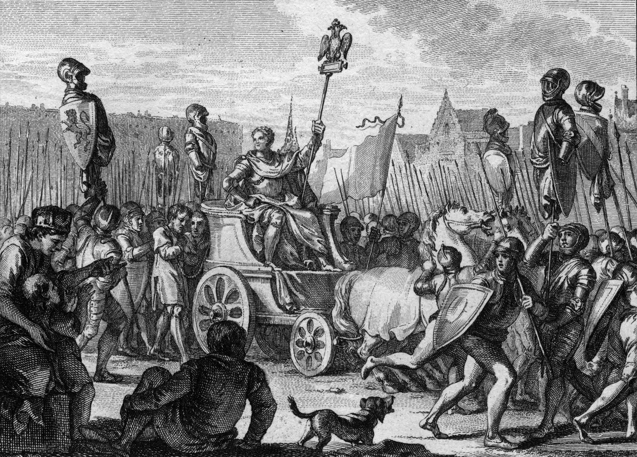 Besmitte af Philip II Auguste (1165-1223) i Paris