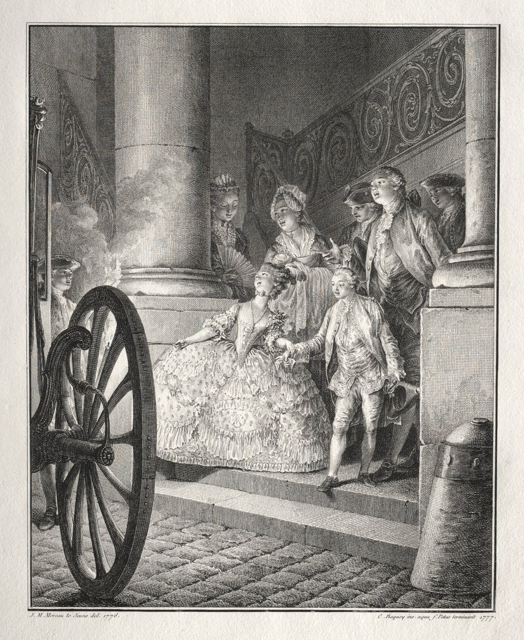 Restive of Breton: The Little Godparents af Jean Michel the Younger Moreau