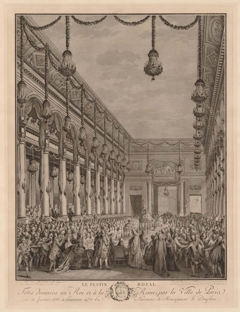 Den Kongelige Banket af Jean Michel the Younger Moreau