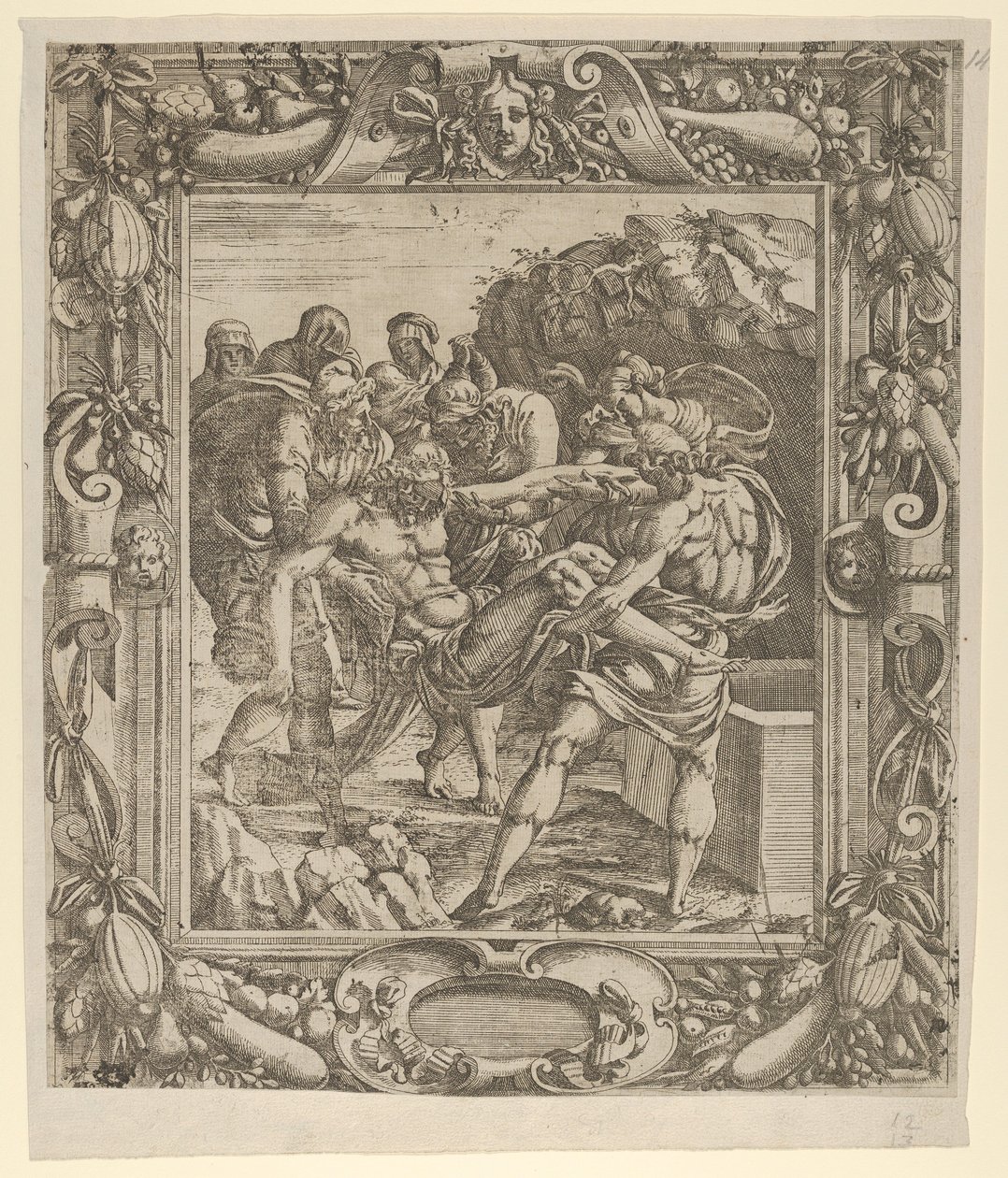 Begravelsen, 1535-55. af Jean Mignon