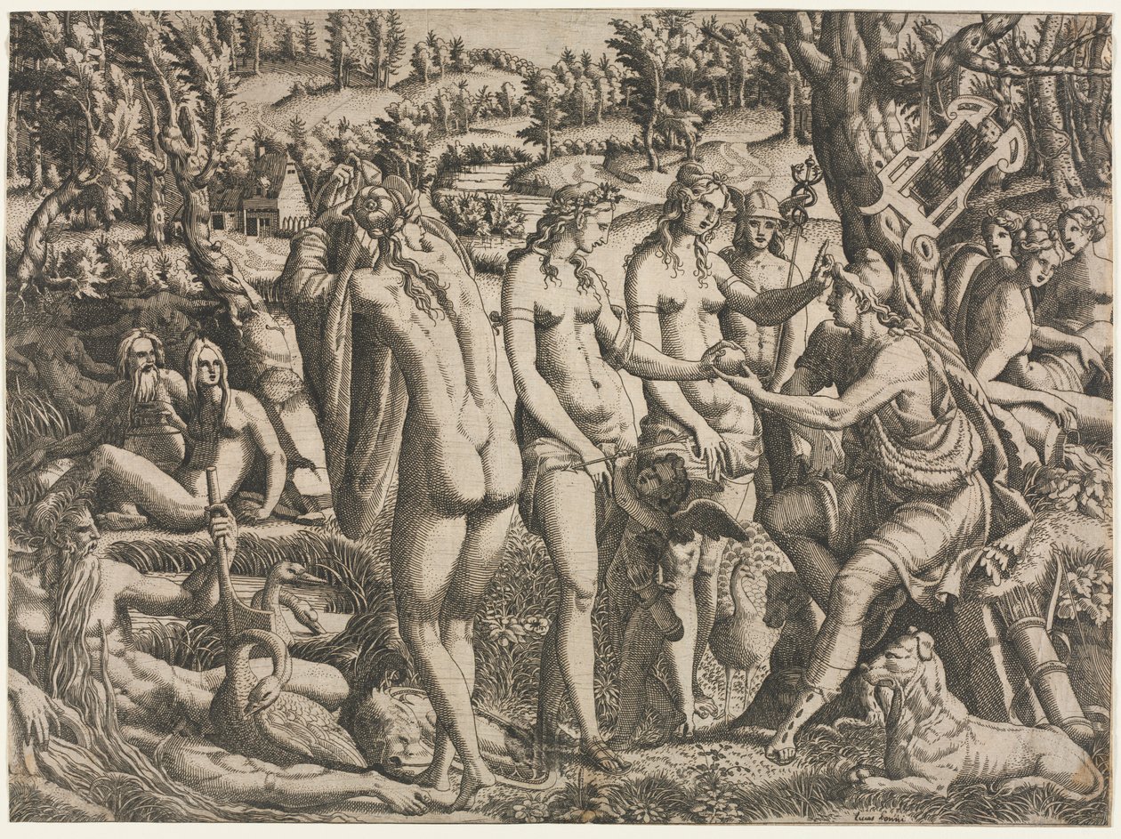 Paris-dommen, ca. 1545. af Jean Mignon