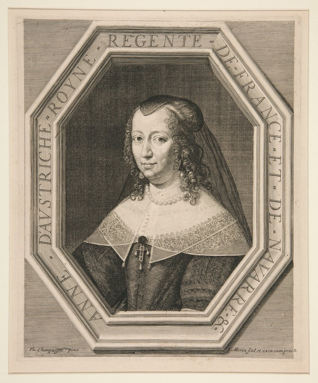 Anne af Østrig (1601-1666) af Jean Morin