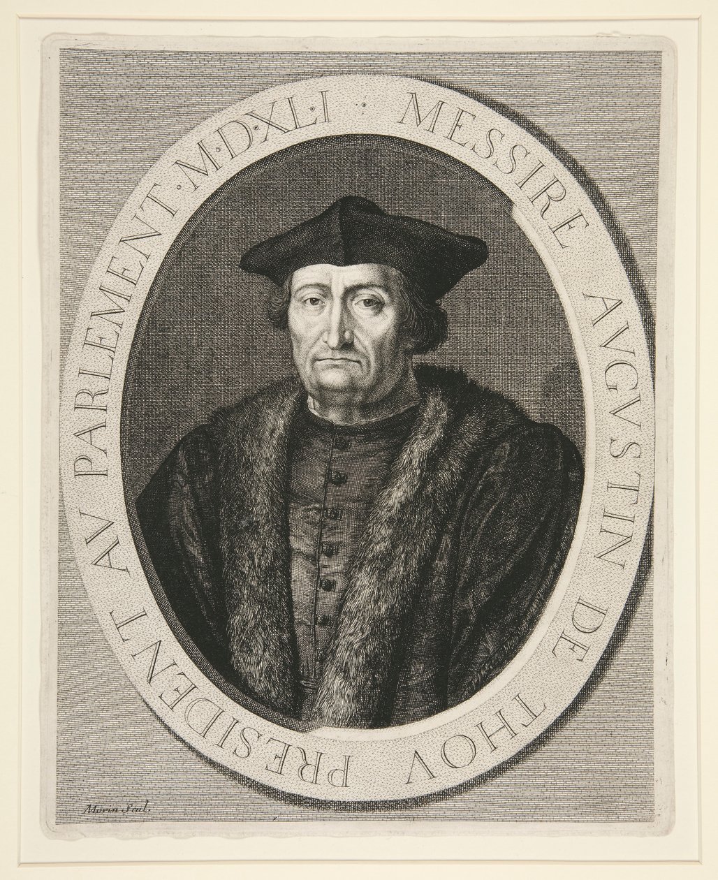 Augustin de Thou, præsident for parlamentet i Paris fra 1535 til 1544 af Jean Morin