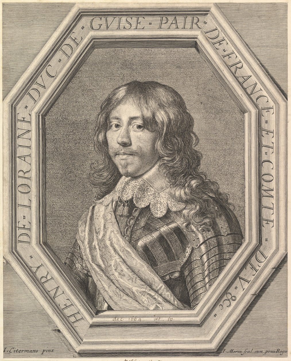 Henrik II af Lorraine, hertug af Guise. af Jean Morin