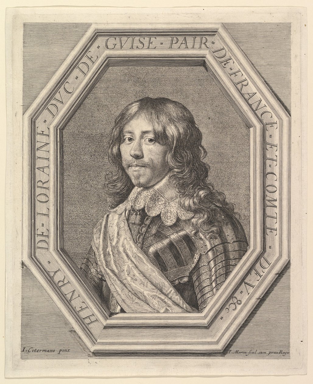 Henrik II af Lorraine, hertug af Guise. af Jean Morin