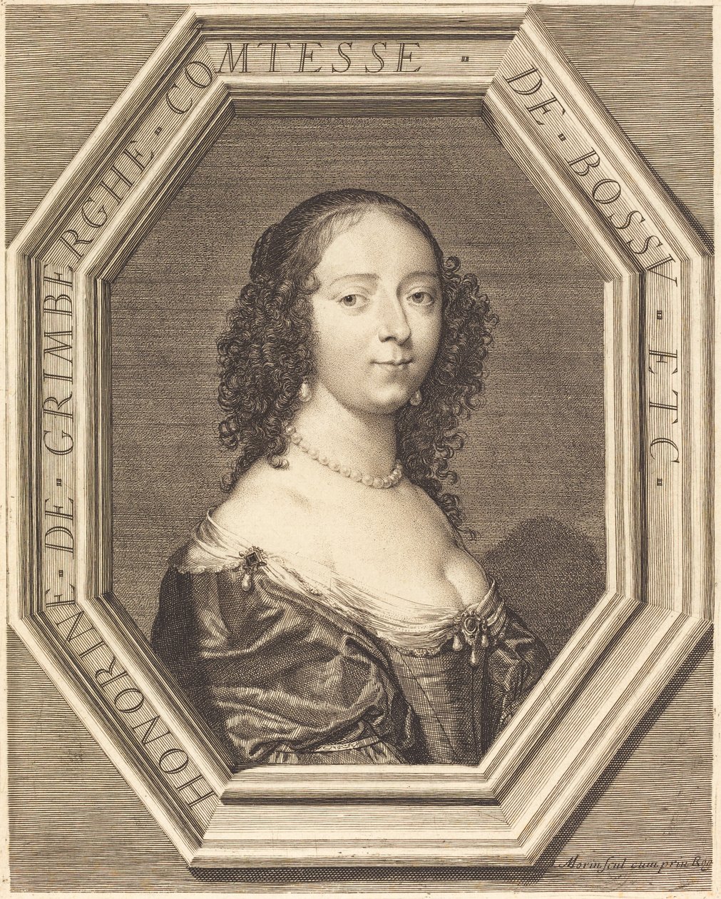 Honorine Grimberge, grevinde af Bossu af Jean Morin