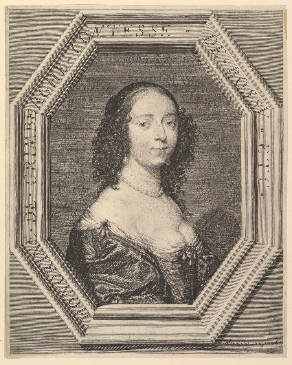 Honorine de Grimberghe, grevinde af Bossu af Jean Morin