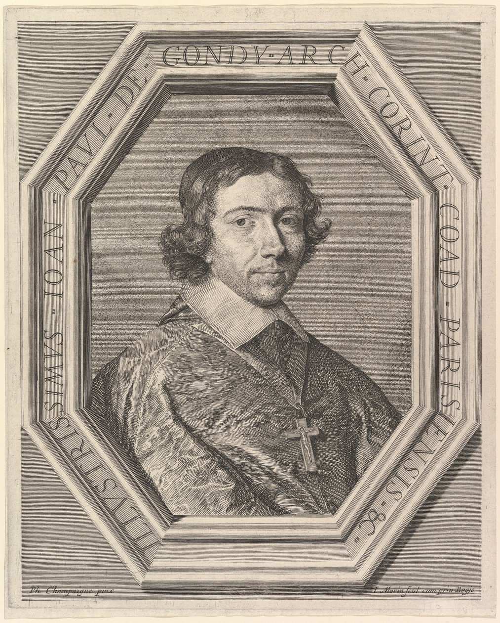 Jean-Francois-Paul de Gondy, coadjutor for ærkebiskoppen af ​​Paris, fremtidig kardinal af Retz. af Jean Morin