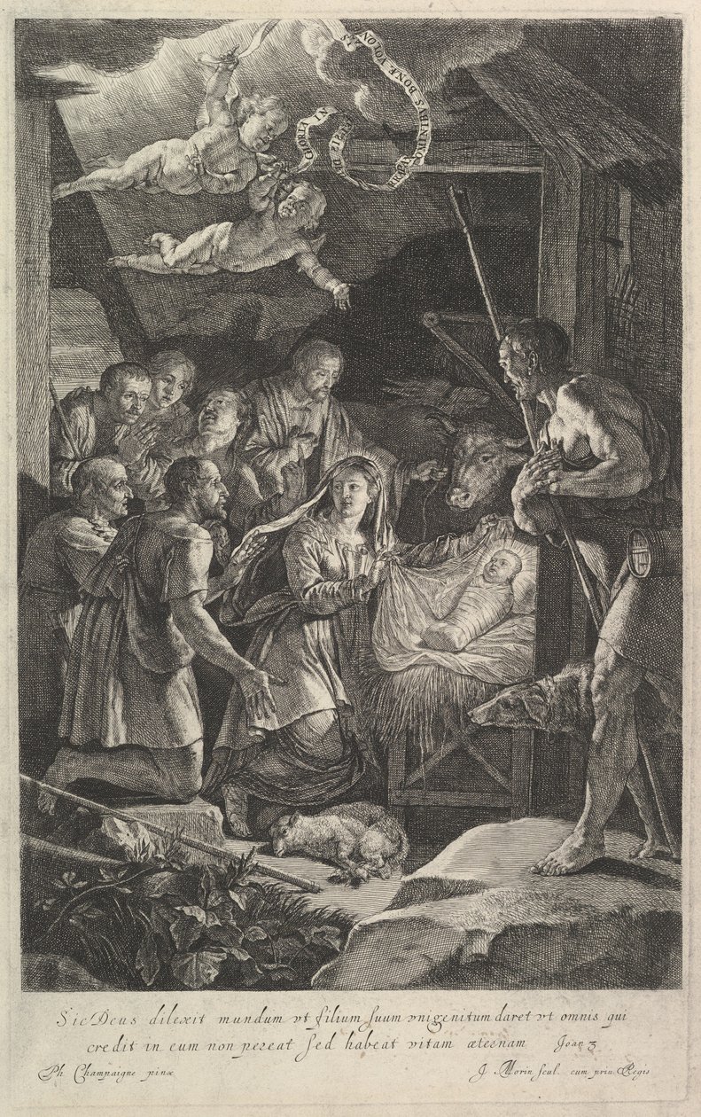 Hyrdernes tilbedelse. af Jean Morin