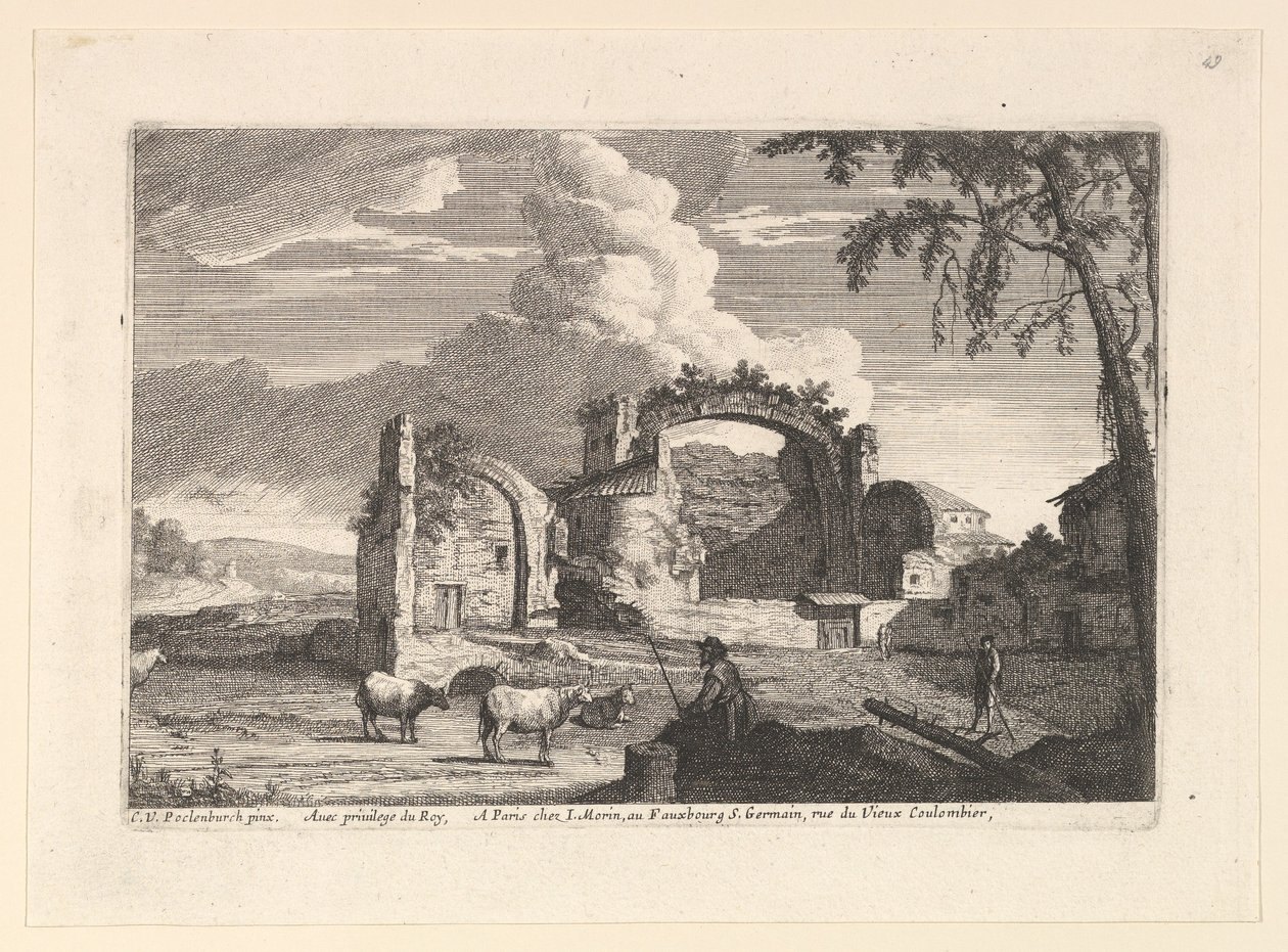 Den siddende Hyrde. af Jean Morin
