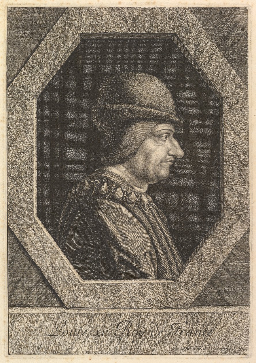 Ludvig XI, konge af Frankrig. af Jean Morin