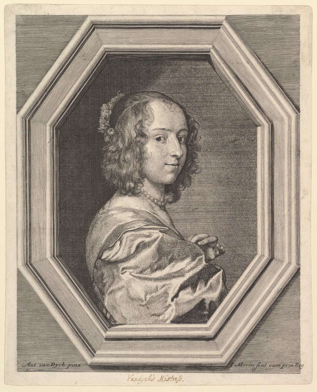 Marguerite Lemon, elskerinde til Antoine van Dyck. af Jean Morin
