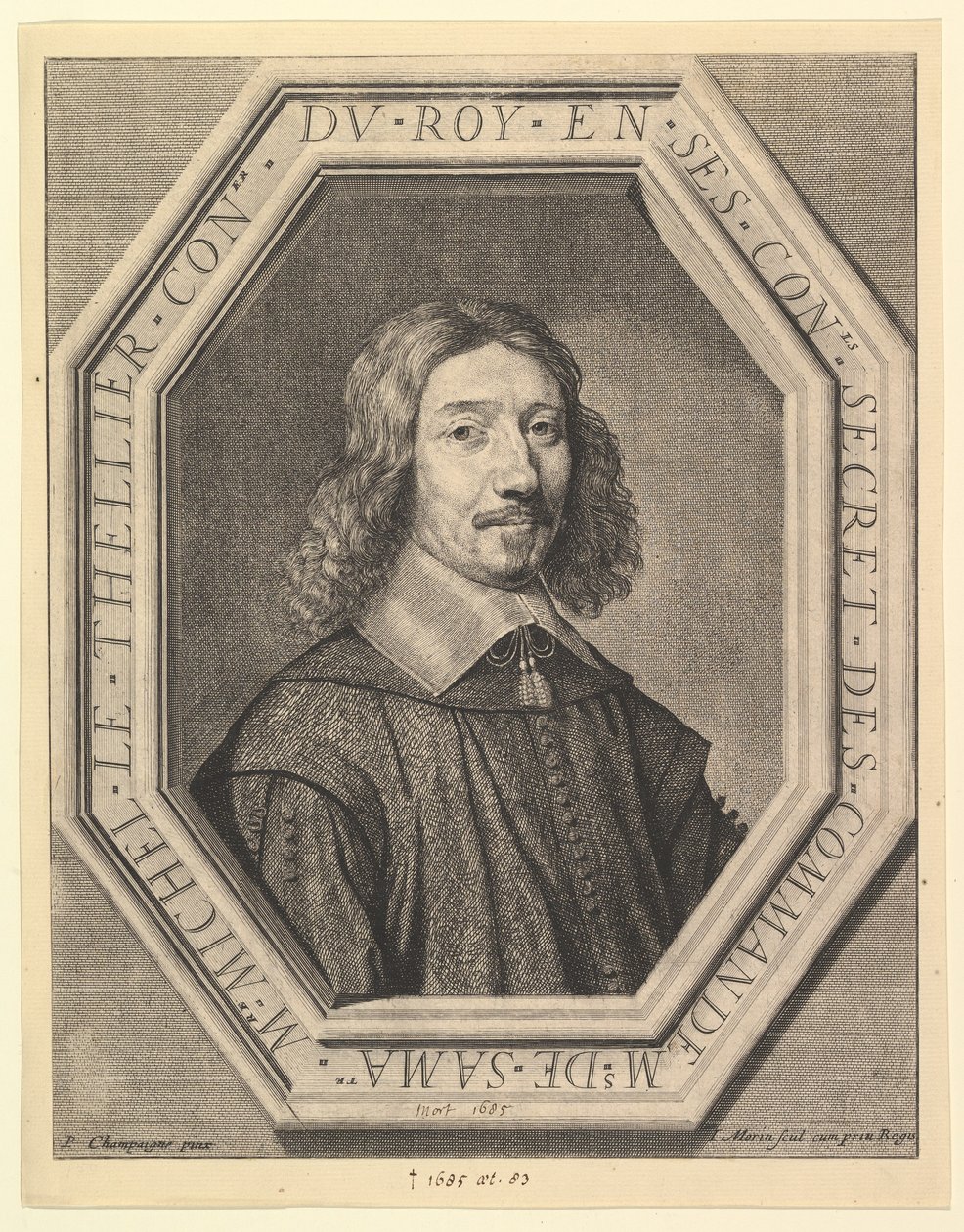 Michel Le Tellier, kongens rådgiver, 1620-50. af Jean Morin