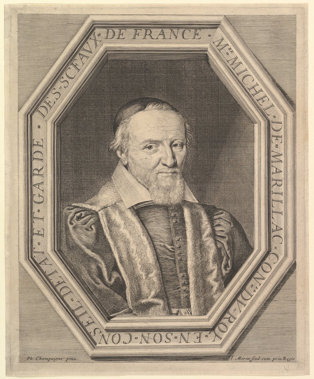 Michel de Marillac, statsrådgiver og sælbevogter, 1600-tallet. af Jean Morin