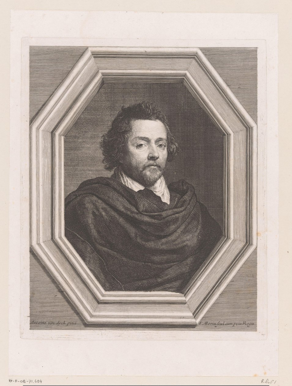 Portret af Nicolas Chrystin af Jean Morin