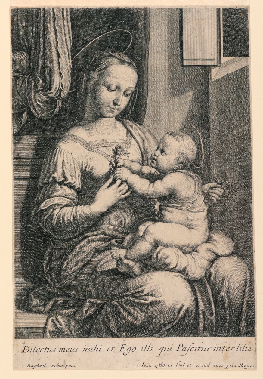 Madonnaen og barnet af Jean Morin