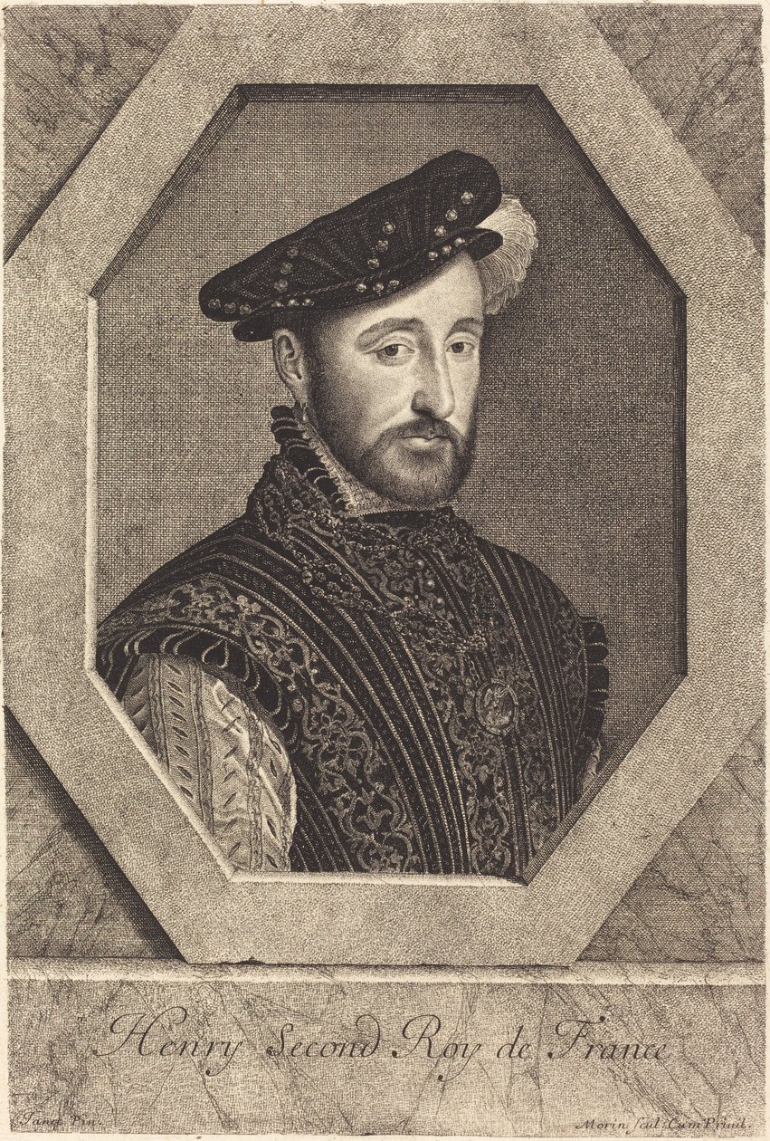Henrik II af Jean Morin after François Clouet