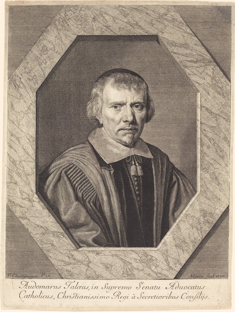 Omer Talon af Jean Morin after Philippe de Champaigne