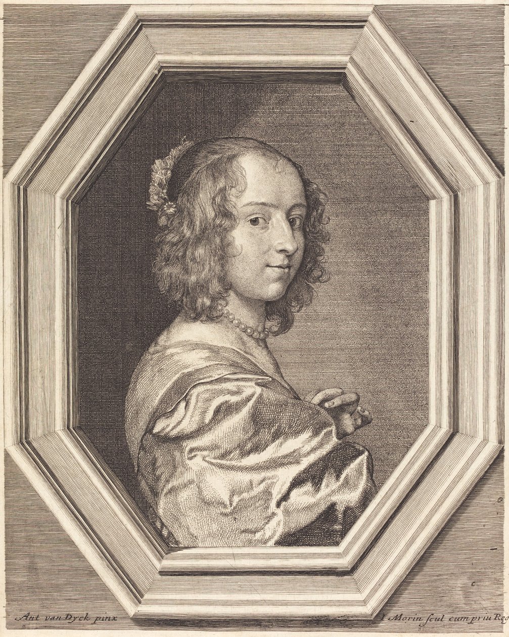 Marguerite citron af Jean Morin after Sir Anthony van Dyck