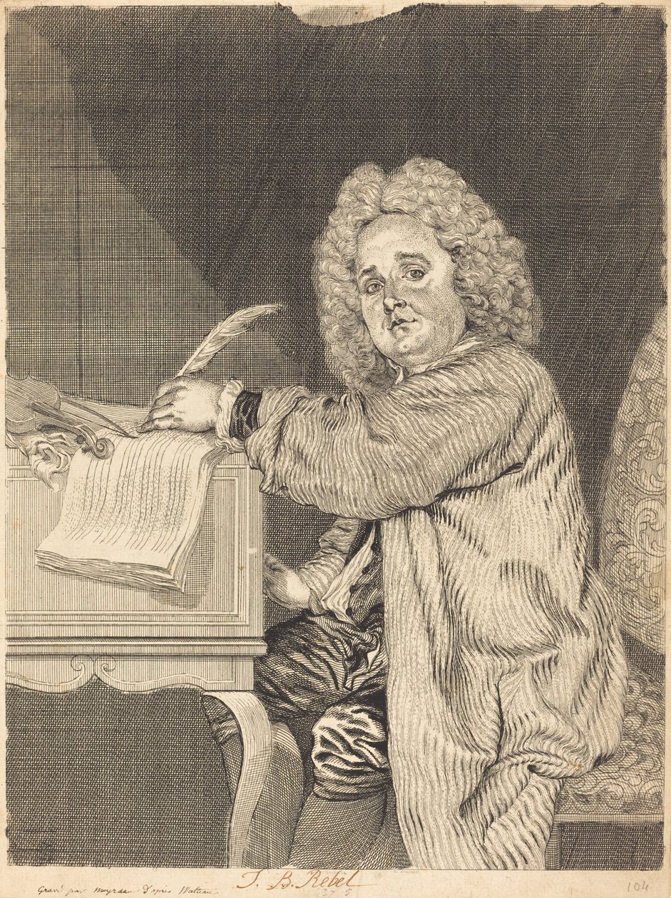 J.-B. Rebel af Jean Moyreau, Antoine Watteau