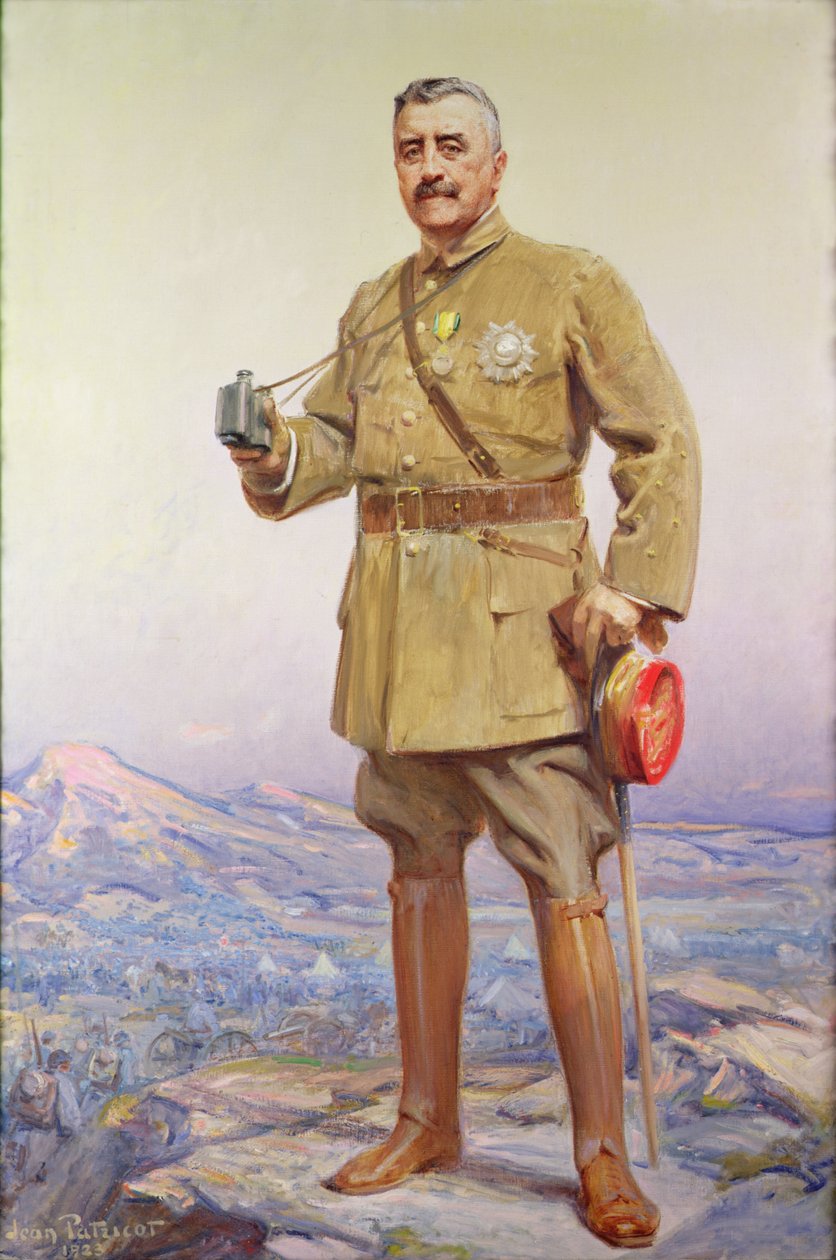 Portræt af Louis-Félix Franchet Esperey (1856-1942), marskal af Frankrig (1832-1942) af Jean Patricot