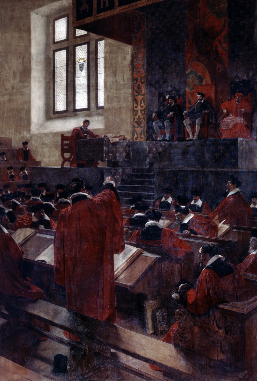 Anne du Bourg og Henry II i Paris-parlamentet, 10. juni 1559, 1893 af Jean Paul Laurens