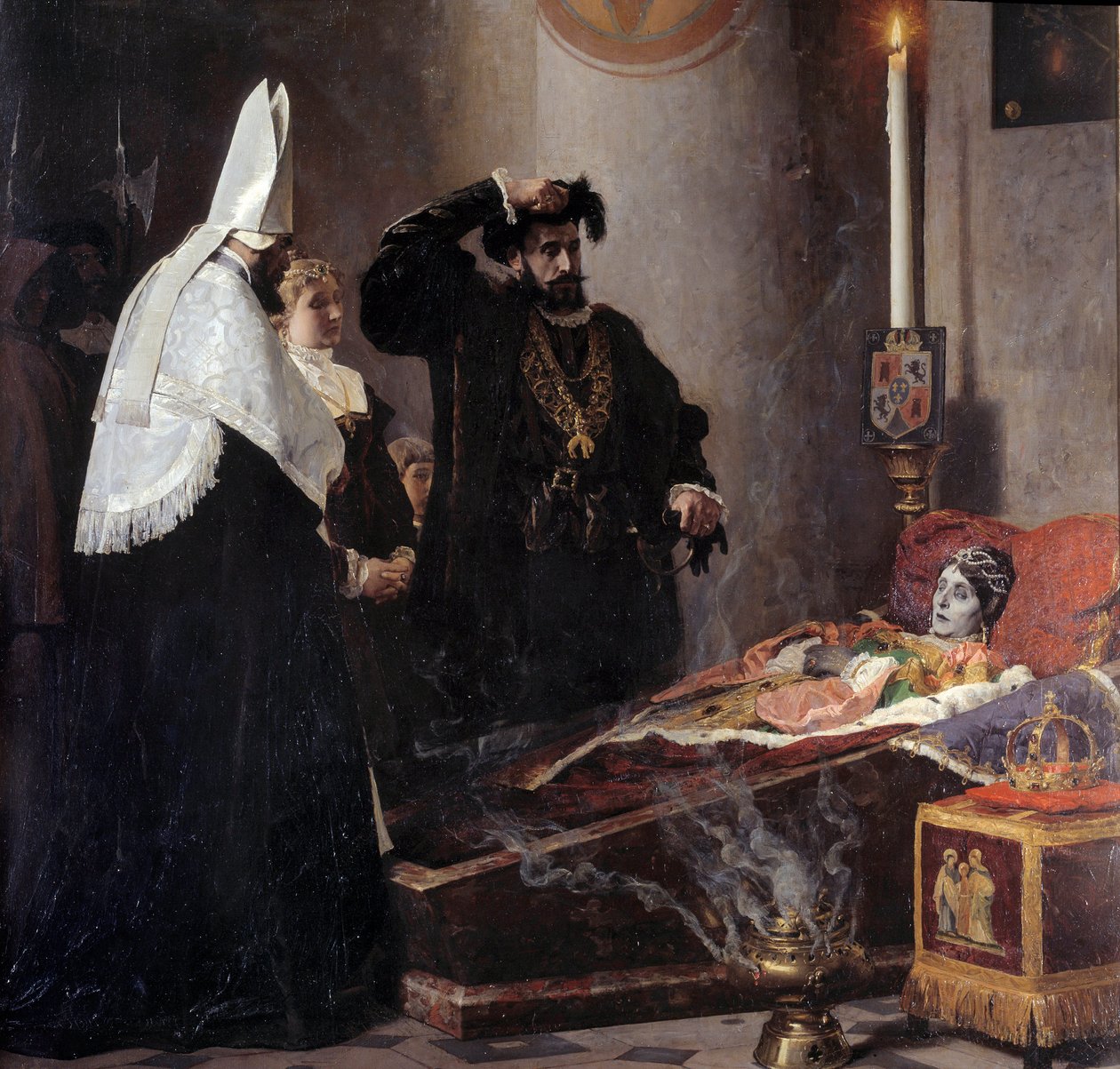 Francois Borgia (Saint Francis Borgia) af Jean Paul Laurens