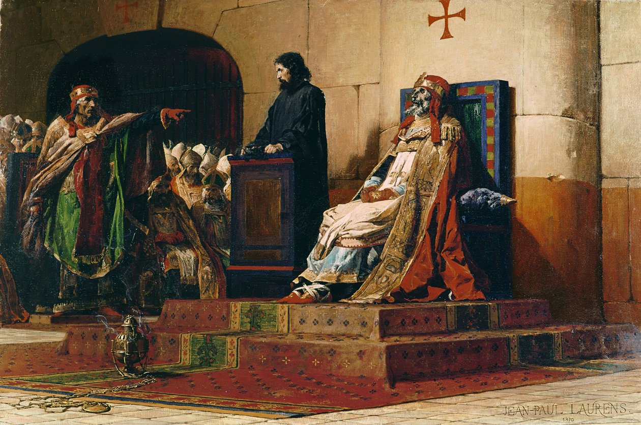 Pave Formosus og Stephen VII, 1870 af Jean Paul Laurens