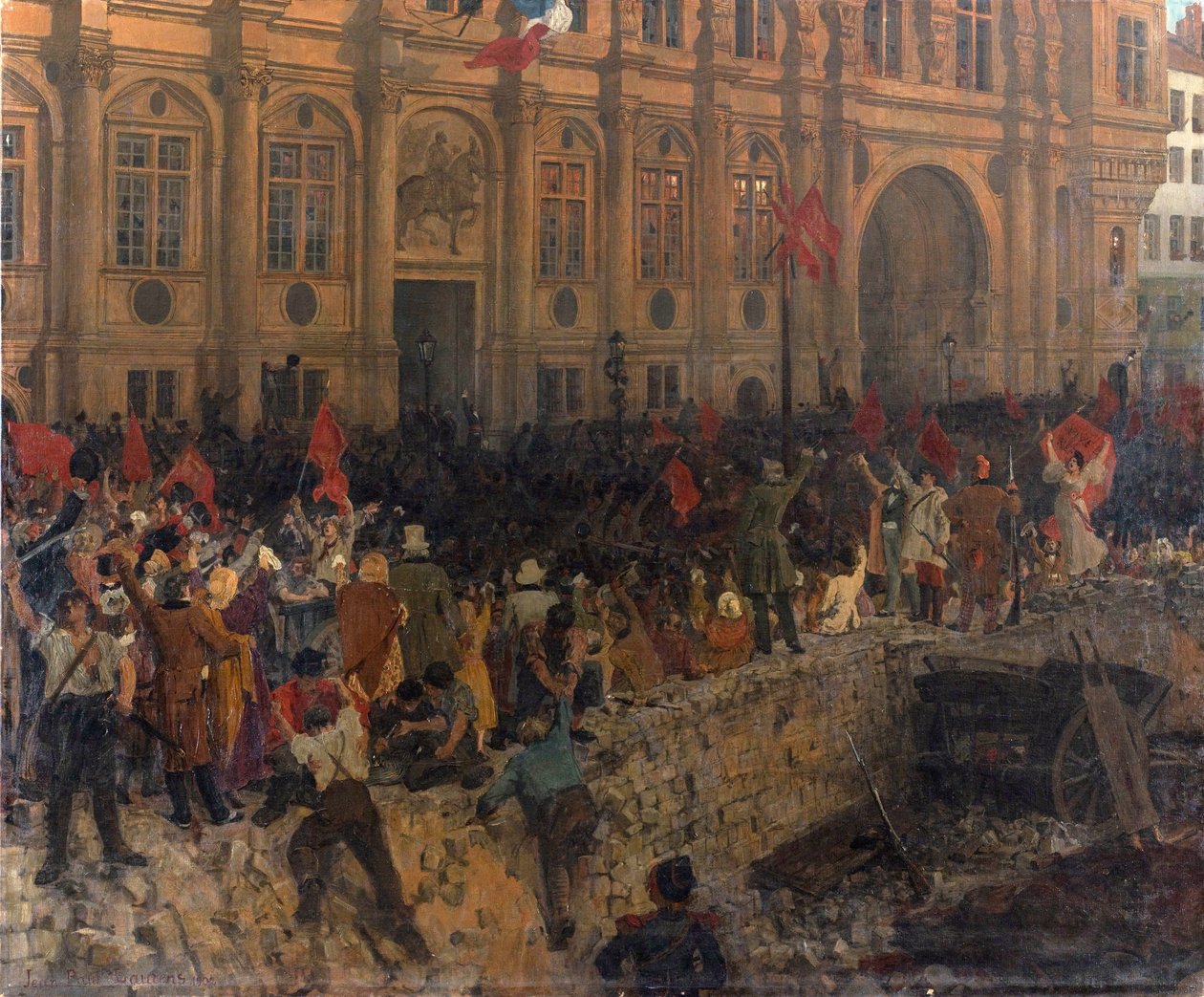 Republikkens proklamation den 24. februar 1848, ca. 1902. af Jean Paul Laurens
