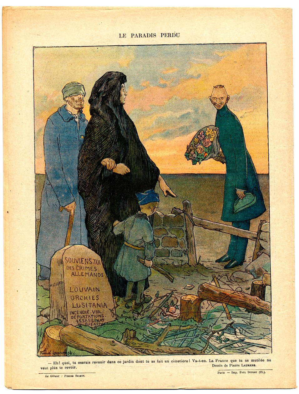 Den røde latter (Le Rire Rouge), satirisk i farver af Jean Paul Laurens