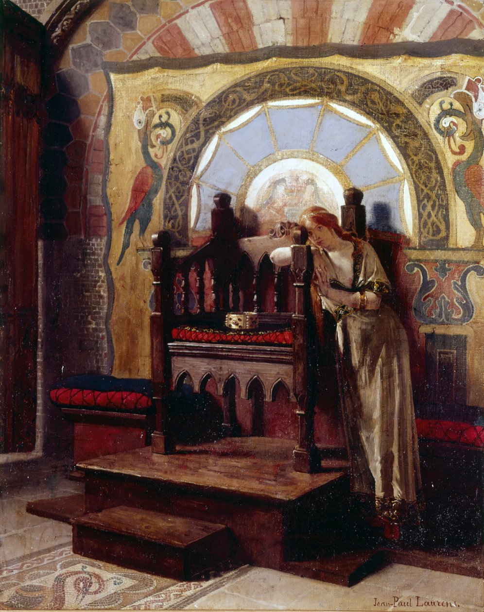 Den sidste karolingers trone af Jean Paul Laurens