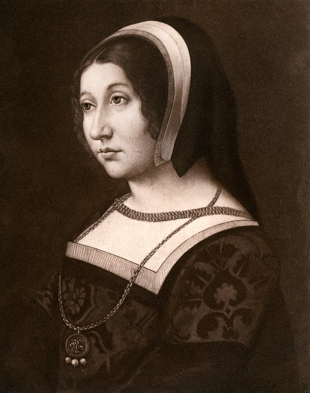 Ukendt kvinde, tidligere kendt som Margaret Tudor, c1520, 1902. af Jean Perreal