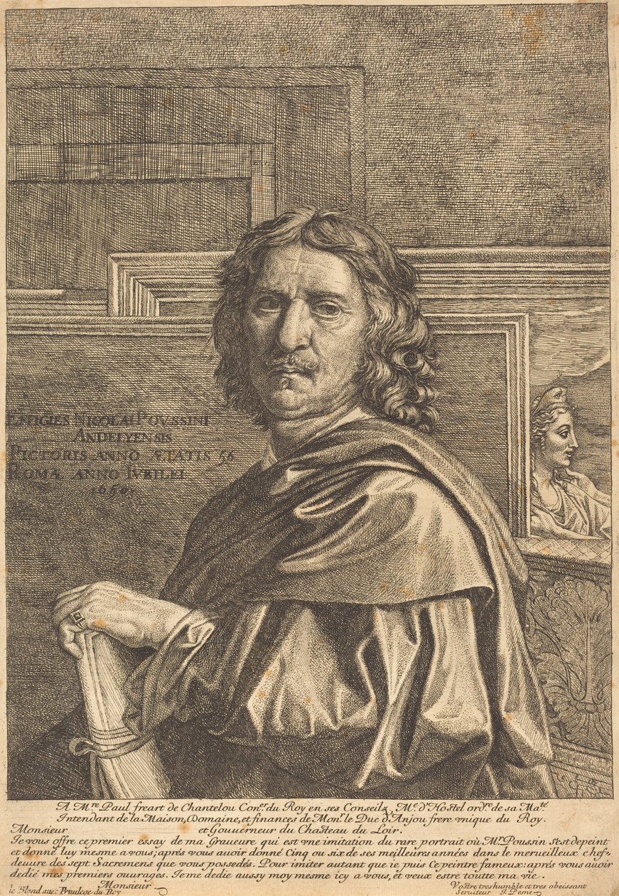 Nicholas Poussin af Jean Pesne after Nicolas Poussin