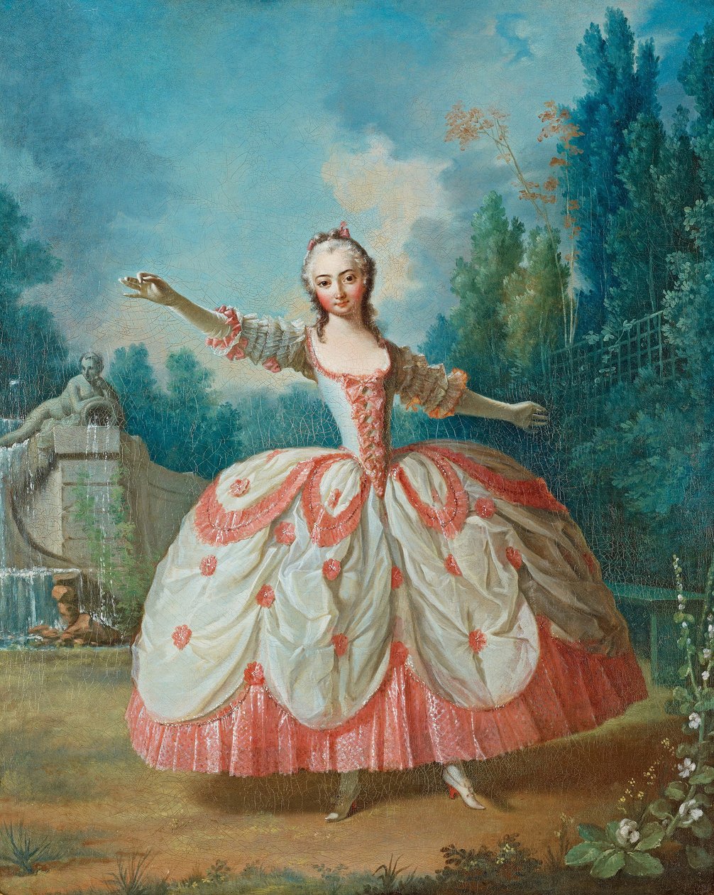 Portræt af Barbara Campanini 1721-1799, kendt som La Barbarina, 1721 af Jean Philippe Delaroche