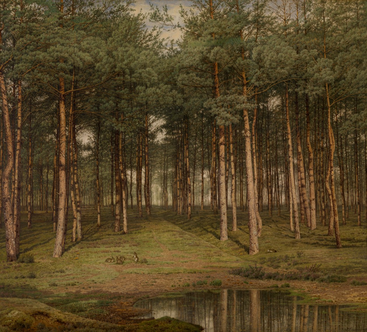Gran Wood ved Putte af Jean Pierre Francois Lamoriniere