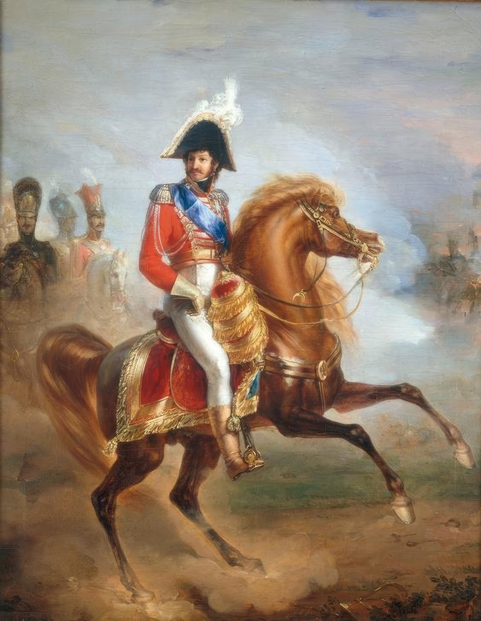 Joachim Murat / Reiterbildnis / J.P. Franque af Jean Pierre Franque