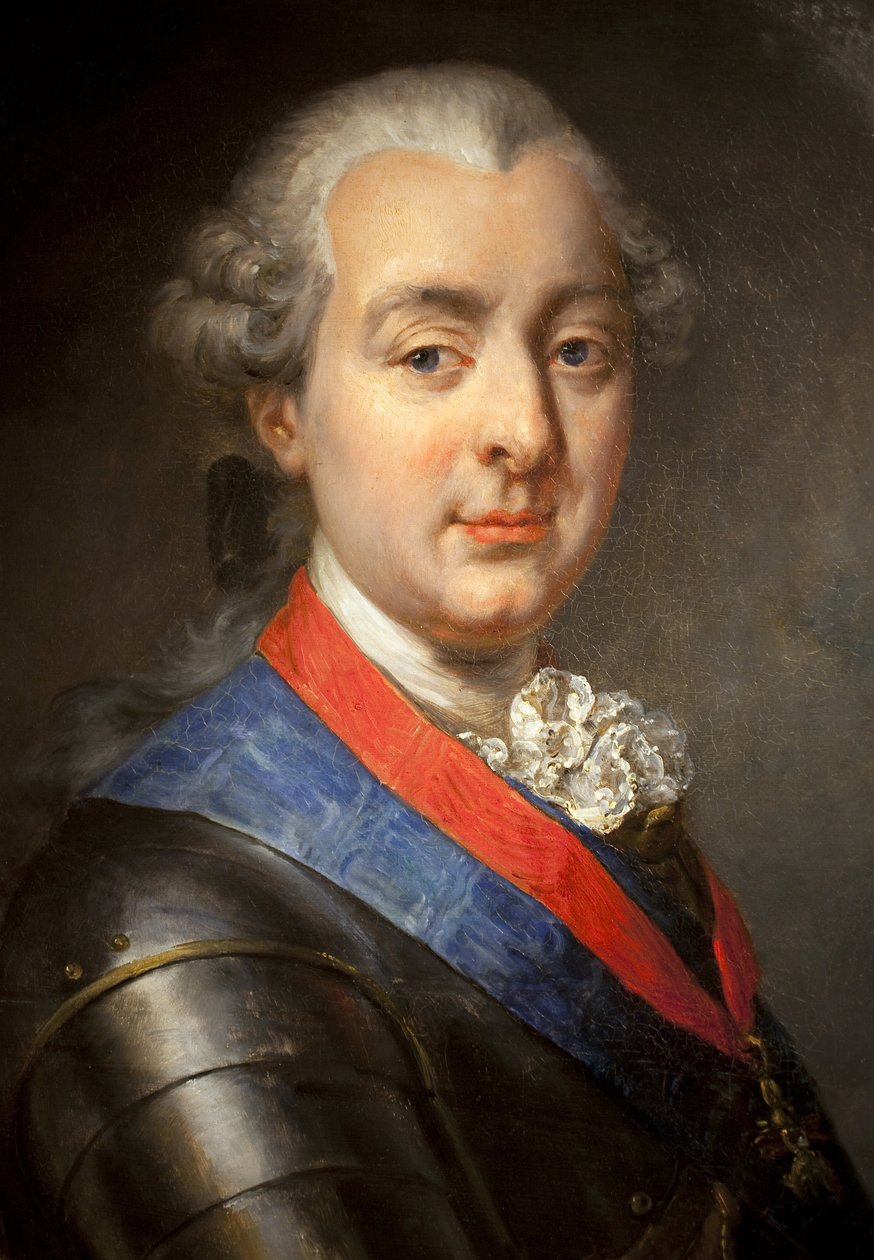 Portræt af Louis Jean Marie de Bourbon, hertug af Penthievre (1725-1793), storadmiral og protektor. Maleri af Jean-Pierre Franque (1774-1860), olie på lærred af Jean Pierre Franque