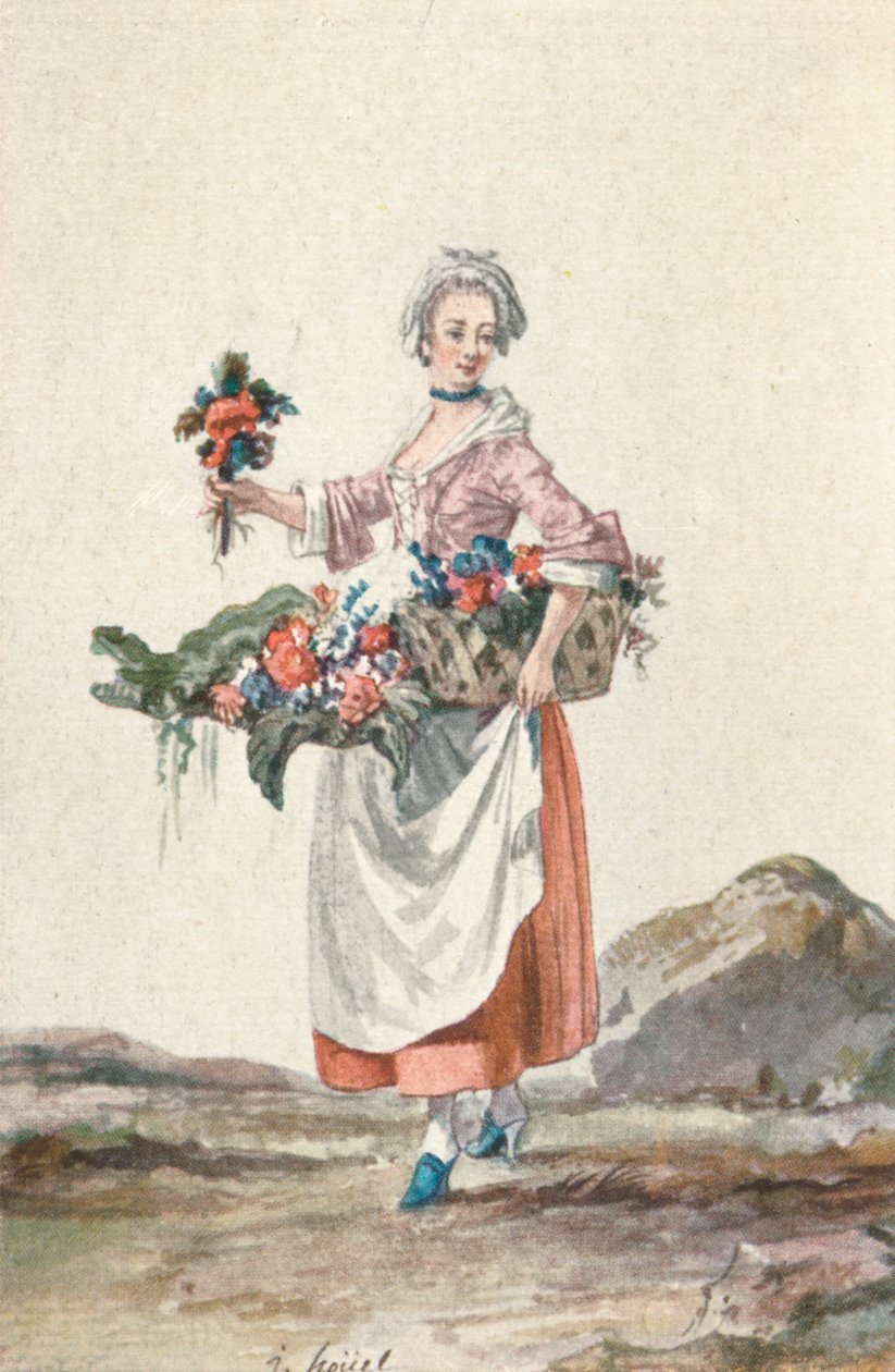 La Bouquetiere Garcon Cafetier, c1700-tallet, 1903 af Jean Pierre Houel