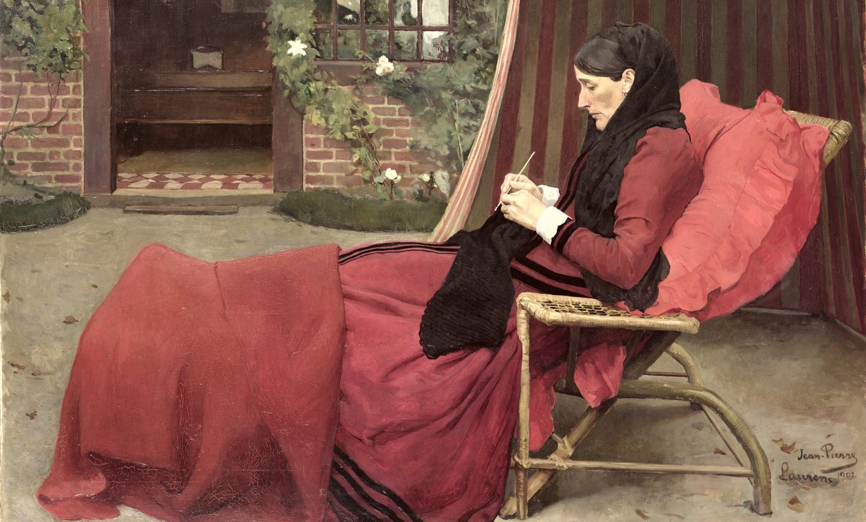 Portræt af min mor, 1902 af Jean Pierre Laurens