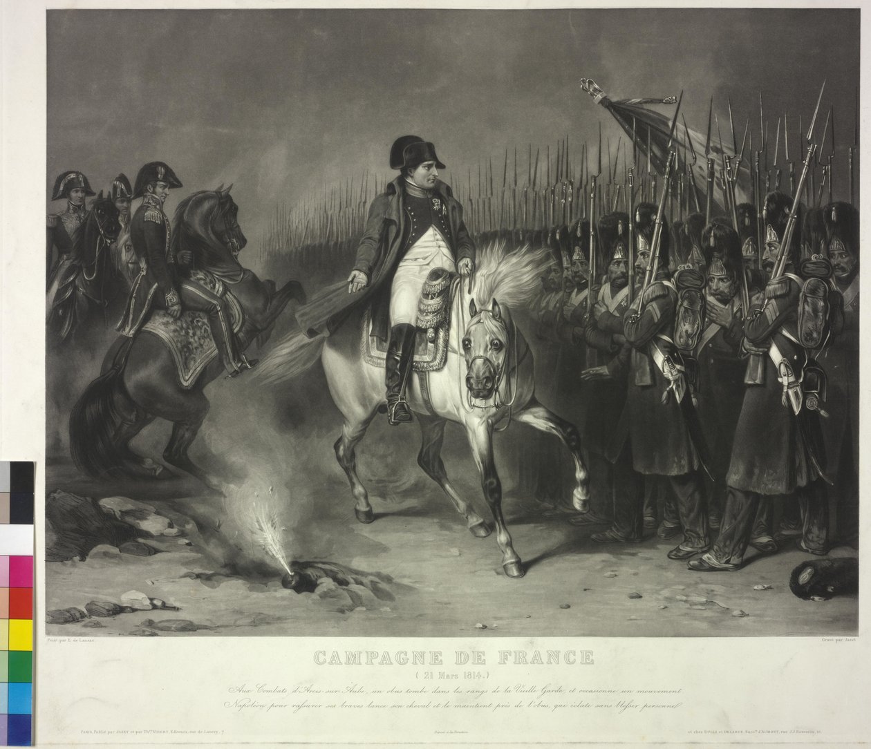 Kejser af Frankrig Napoleon I Bonaparte (akvatinte) af Jean Pierre Marie Jazet