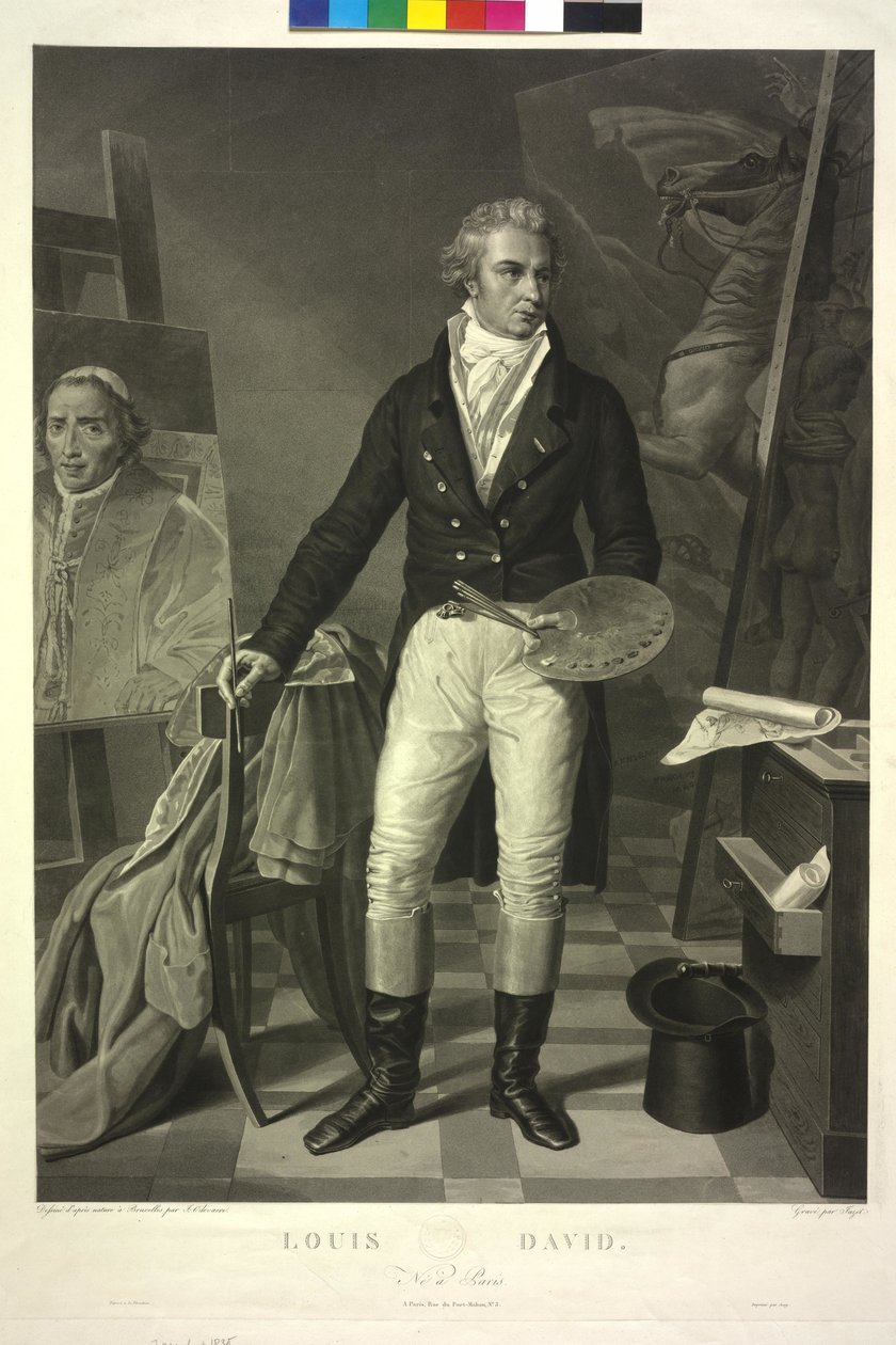 Jacques Louis David (akvatinte) af Jean Pierre Marie Jazet