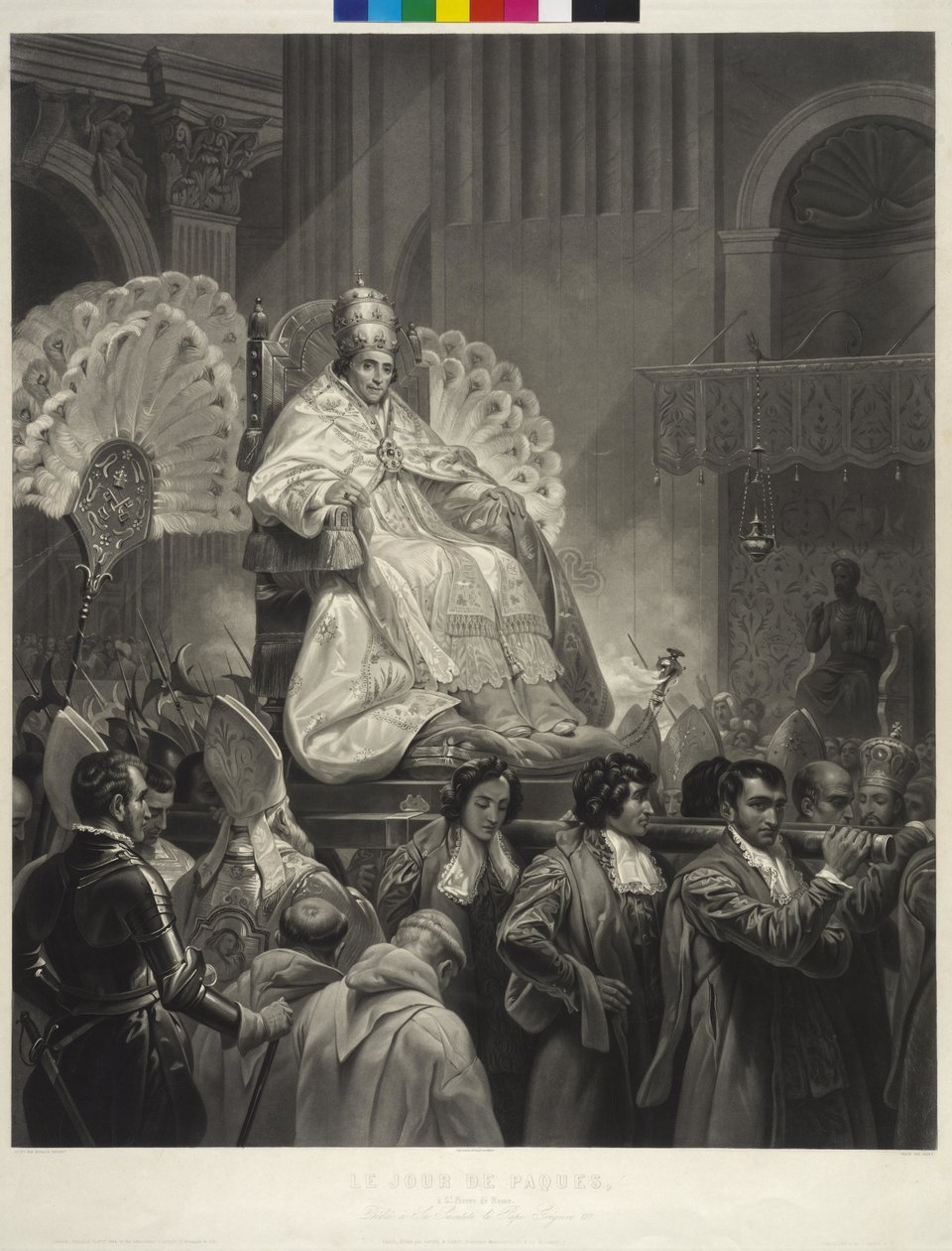 Pave Pius VII af Jean Pierre Marie Jazet