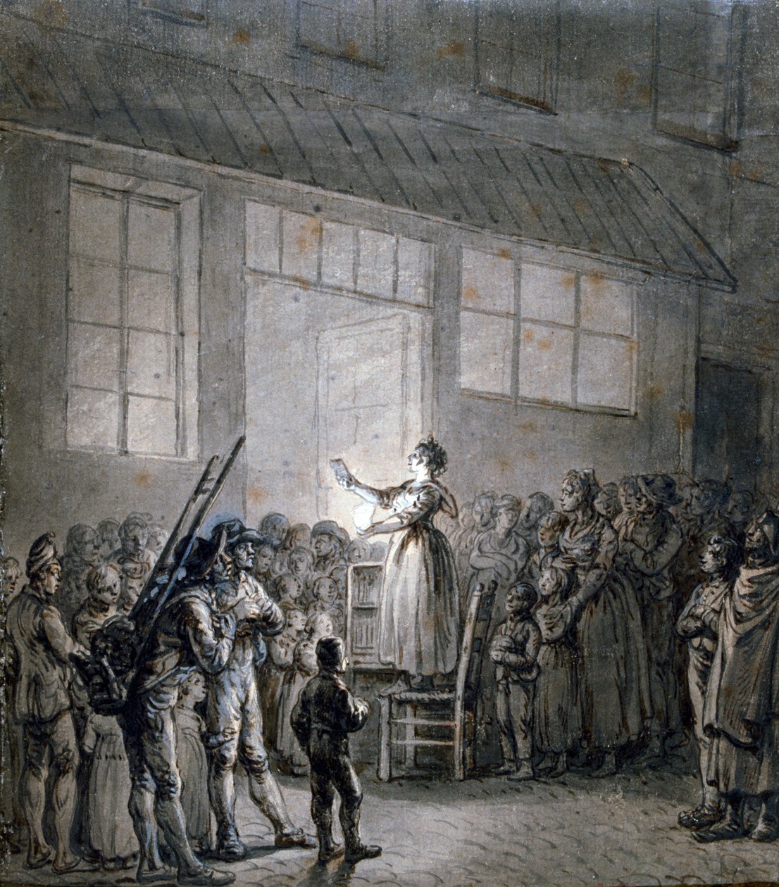 En populær sanger, 1800-tallet af Jean Pierre Norblin de La Gourdaine