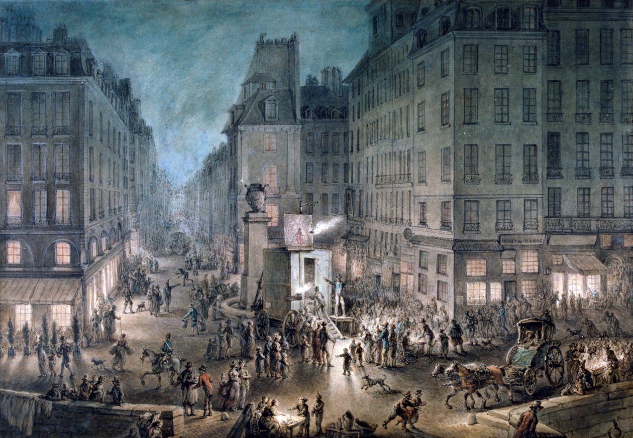 Parade på Place de LEcole, 1823 af Jean Pierre Norblin de La Gourdaine