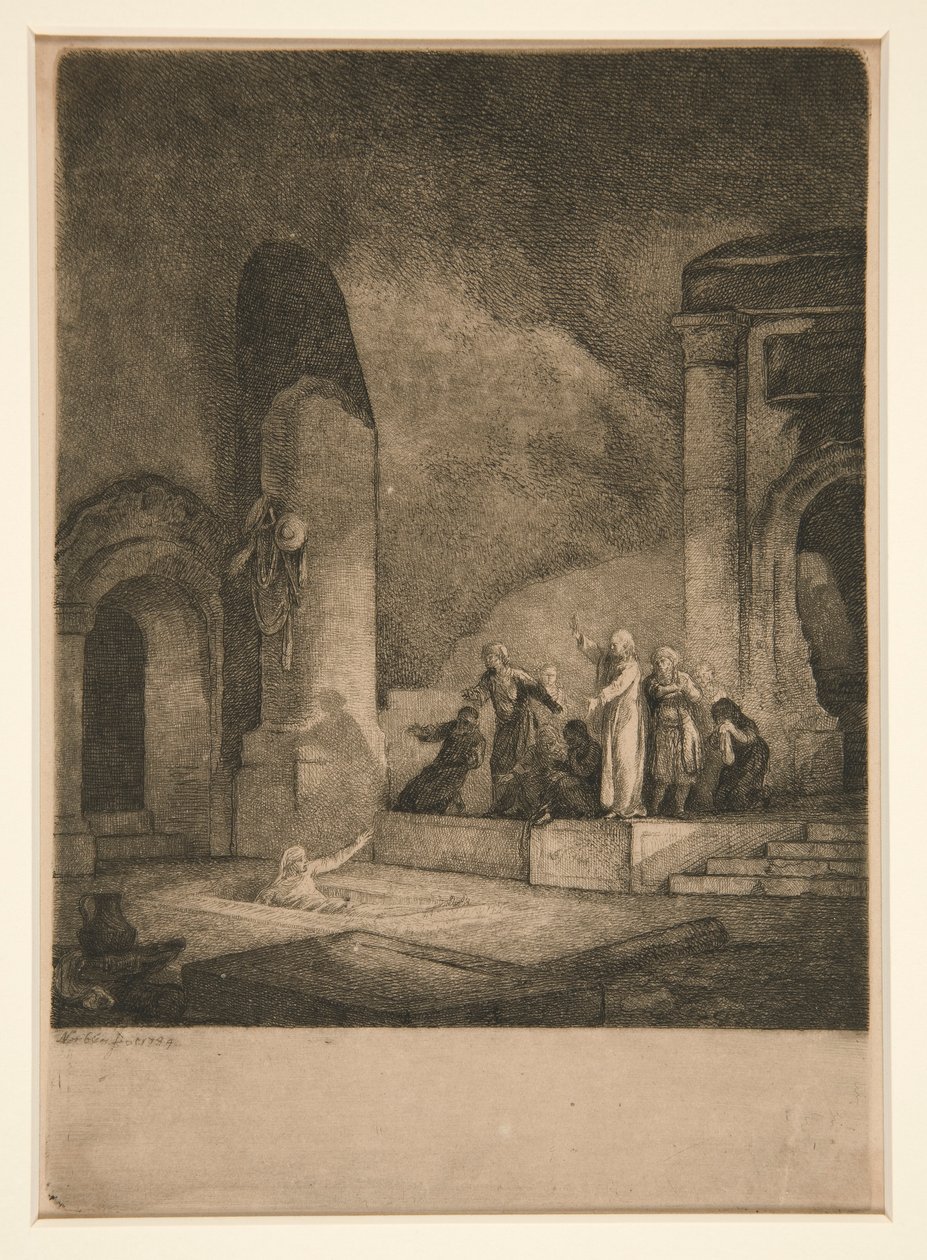 Opdragelse af Lazarus af Jean Pierre Norblin