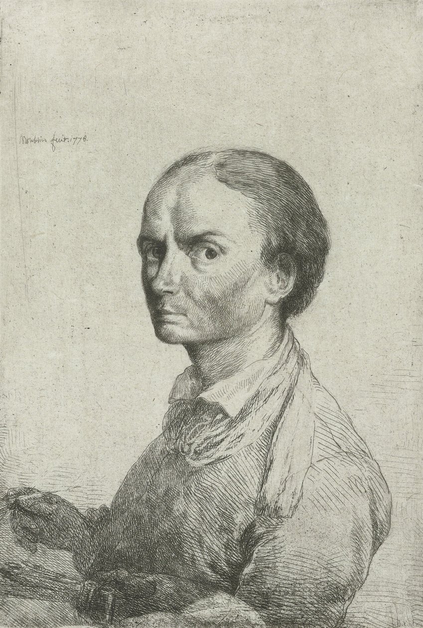 Selvportræt af Jean Pierre Norblin de la Gourdaine af Jean Pierre Norblin de La Gourdaine